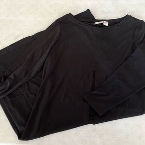 Black Dress with Front Slit